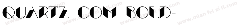 quartz com bold字体转换